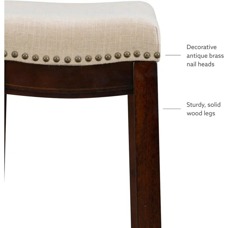 Linon HARPER stool Fabric TOP