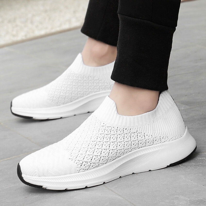 New Breathable Sneakers Man Elevator Shoes Height Increase Shoes for Men Insoles 6CM Sports Casual Heightening Shoes Tall Shoes