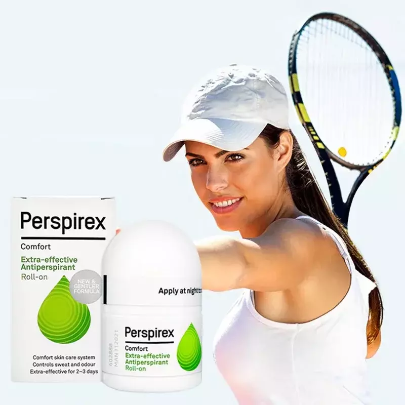 Perspirex Roll-on antitranspirante não irritante, conforto forte, controle original das axilas, desodorante de odor de suor, desodorante duradouro