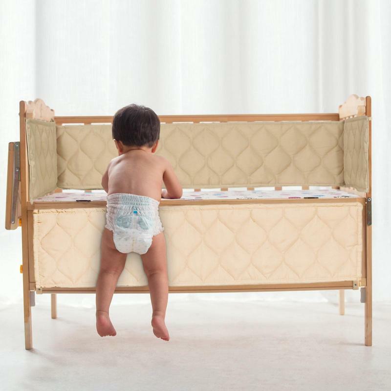 Направляющая для кровати для малышей, легкая в установке боковая направляющая для кровати для малыша, комплект из 4 защитных боковых направляющих для детей и младенцев для сна