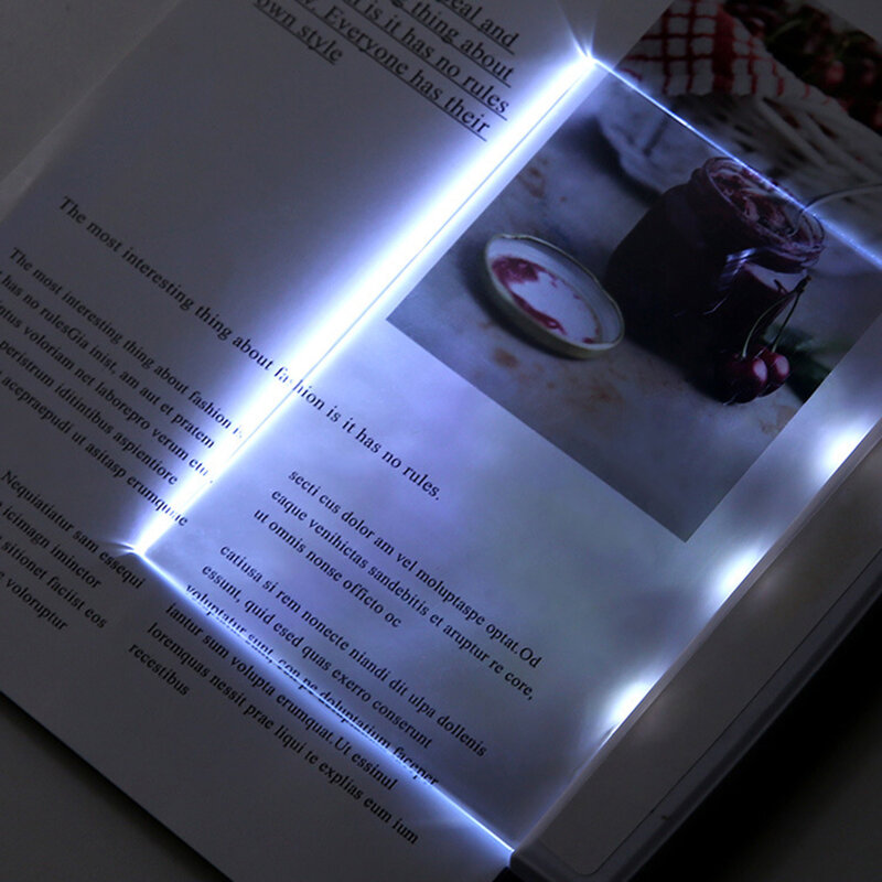 ไฟอ่านหนังสือแผงแบนไฟ LED ที่คั่นหนังสือเครื่องมืออ่านหนังสือสำหรับรถยนต์เตียงเดินทาง