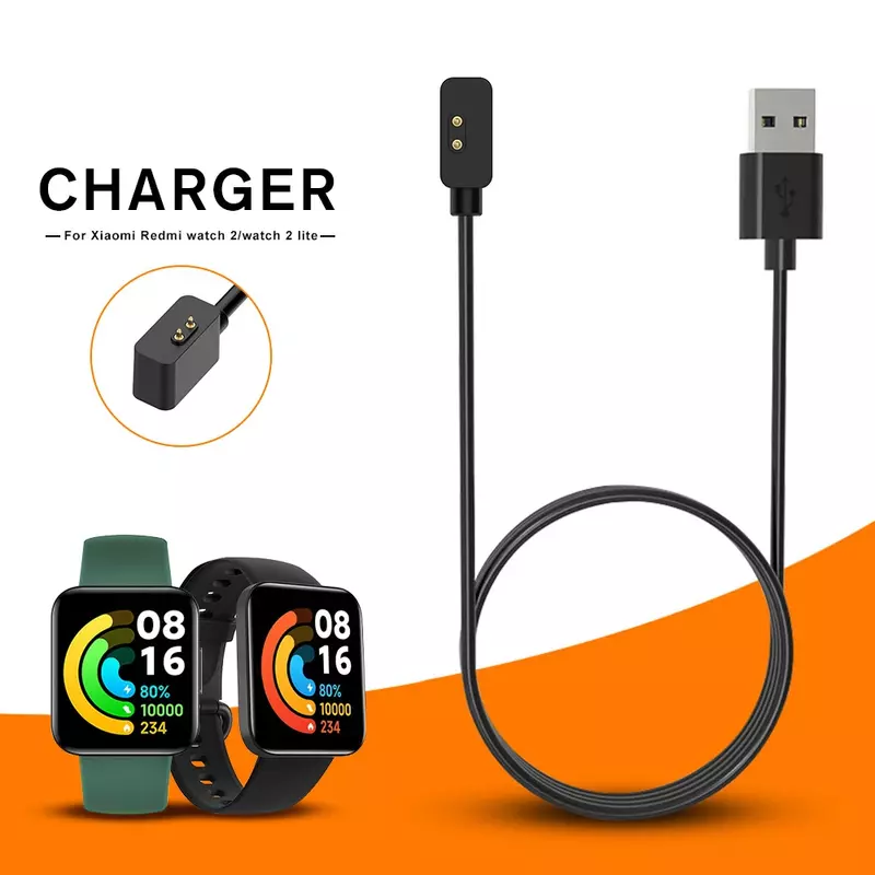 Kabel adaptor pengisi daya USB, untuk Xiaomi MI Watch 2/band 7 pro kabel pengisian daya USB untuk Redmi Redme Watch 2/poco watch/Redmi Horloge 2
