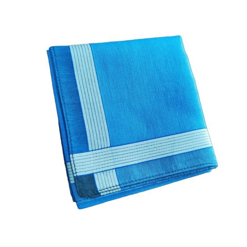 Convenient Adult Handkerchief with Striped Pattern Soft Washable Pocket Square