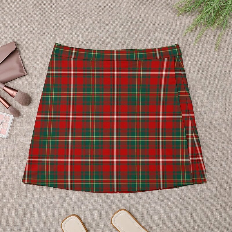 Minifalda de tartán de heno de Clan para mujer, ropa de tendencia, minifalda Sexy, 2023