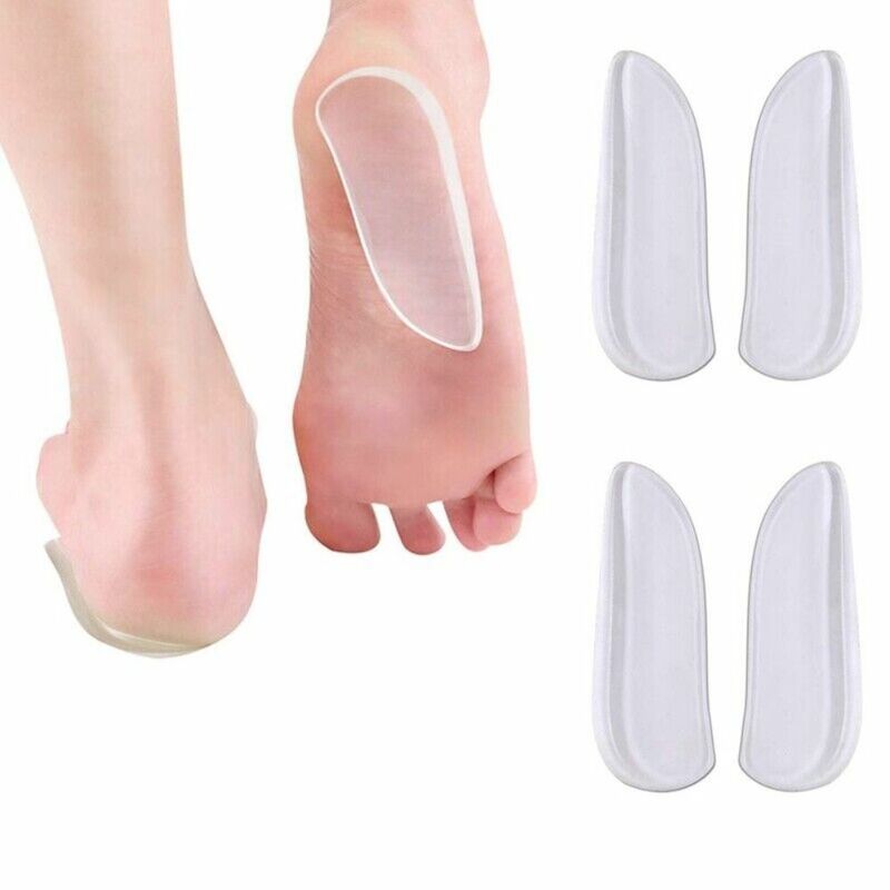 2 Pairs Silicon Corrective Shoe Inserts Foot Care O/X Type Legs Heel Wedge Pads Medial & Lateral Orthopedic Insoles Men Women