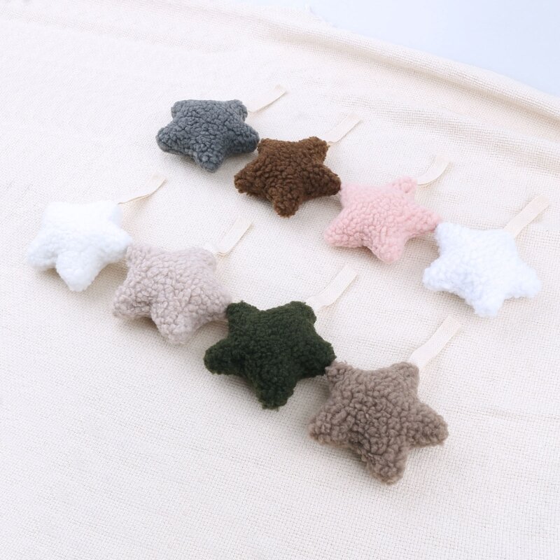 Baby Pacifier Clip Pendant Infant Teether Clip Star Pacifier Chain Ornament Dummy Plush Holder Soother Clip Baby Product