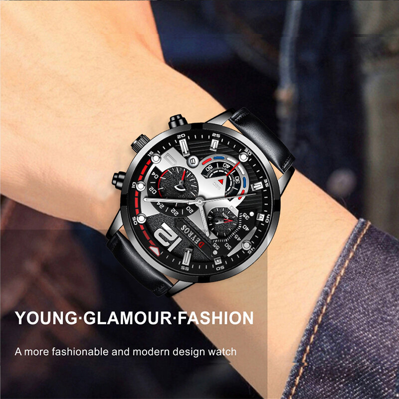 New Fashion Mens Sports Watches Luxury Men Business orologio da polso al quarzo in acciaio inossidabile orologio luminoso relogio masculino
