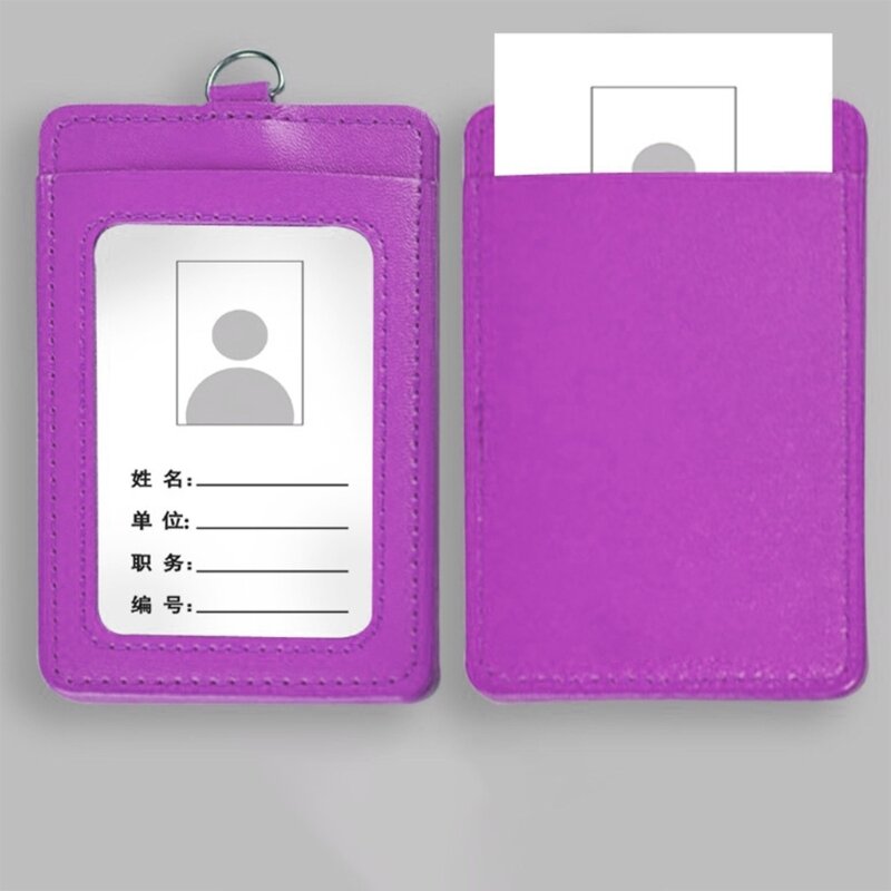 Etui na karty ze skóry PU na karty robocze Organizator do przechowywania wizytówek biznesowych