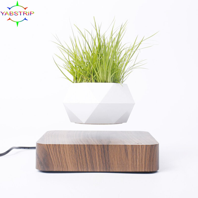 Levitating Air Bonsai Pot, Rotação Flower Pot, Suspensão Magnética, Flutuante Em Vaso De Planta, Home Desk Decor