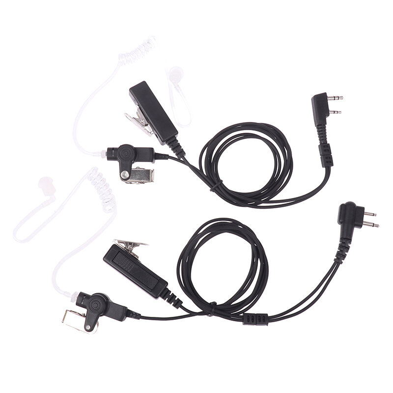 Baofeng PTT 마이크 헤드셋, 어쿠스틱 에어 튜브 마이크 이어폰, PTT GP88 A8 GP3688 용 이어피스, 2 핀