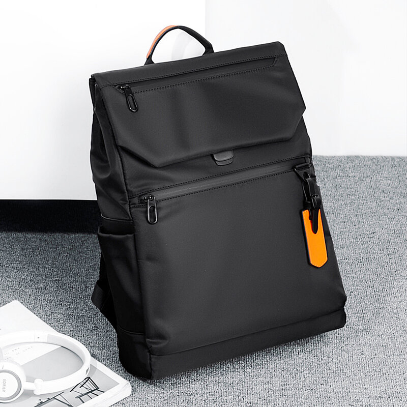 Мужской водонепроницаемый рюкзак для ноутбука, черный деловой роскошный дорожный рюкзак с USB-зарядкой