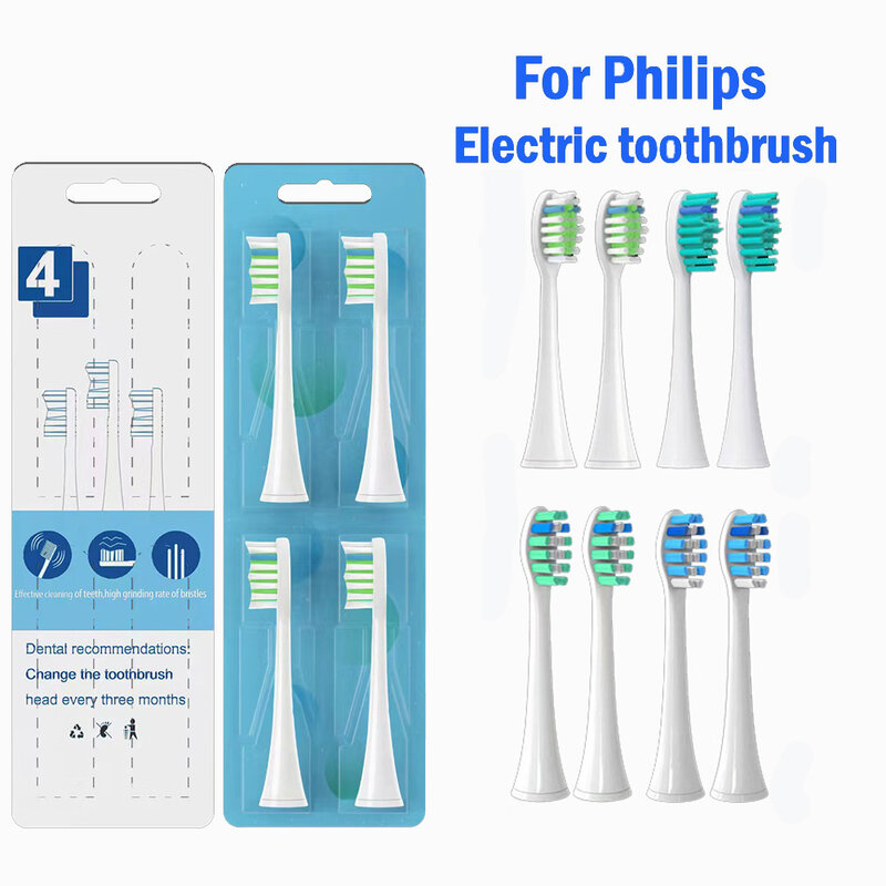 For Philips Sonicare Toothbrush brush Head Replacement Brush Heads  HX3 HX6 HX9 Series HX3210 3211 6150 6500 6510 6530 9342 6730