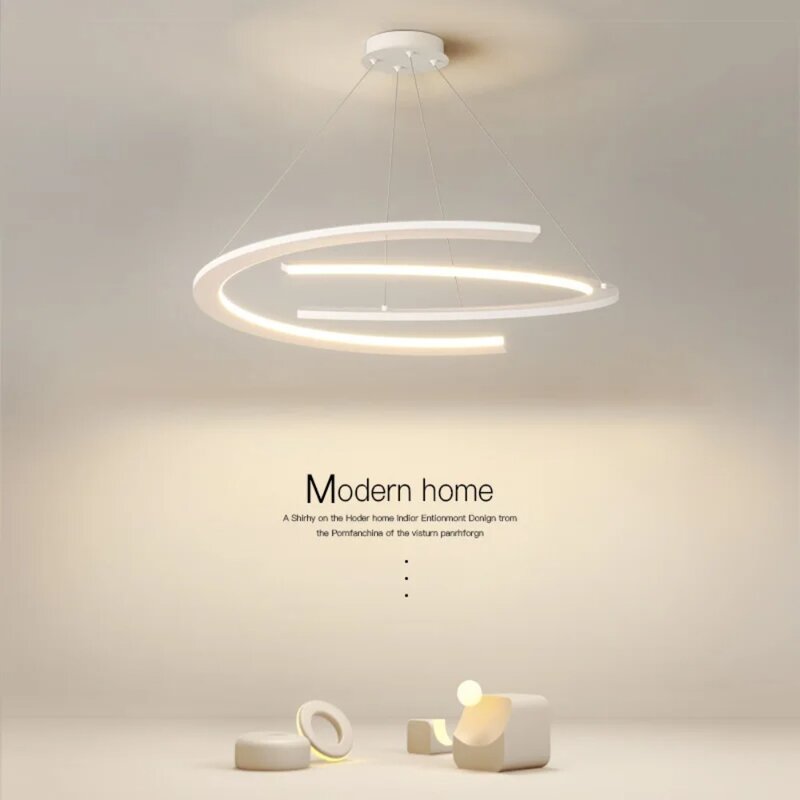 Lampadario moderno per soggiorno atmosfera minimalista lampada principale lampada a sospensione per ristorante semplice nordico di lusso leggero