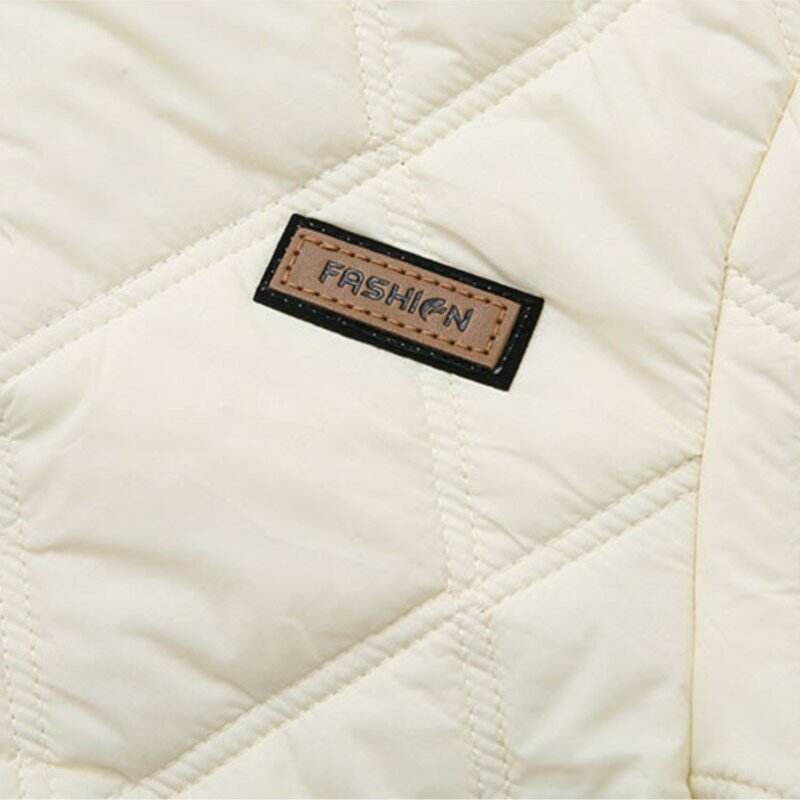 플러스 사이즈 파카 여성 의류, 2023 가을 겨울 패션, 라벨링 야구 유니폼, 심플하고 따뜻한 패딩 재킷, K7 423