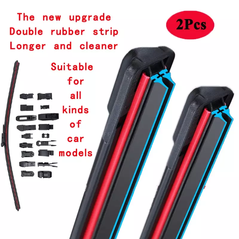 For Acura RSX Coupe DC 2001 2005 2008 2010 2011 2015 2016 Double Rubber Windshield Wiper Blades Automobiles Parts Accessories