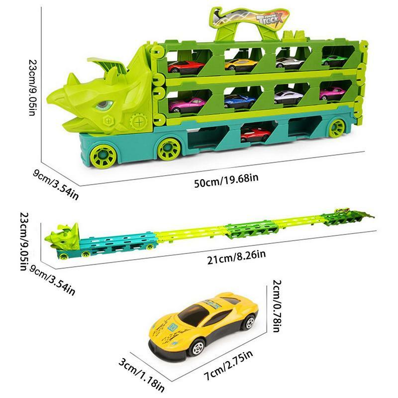 Transporter zabawkowa ciężarówka trójwarstwowych modeli samochodów nośnych zabawka edukacyjna prezent dla dzieci chłopców i dziewcząt urodziny Boże Narodzenie