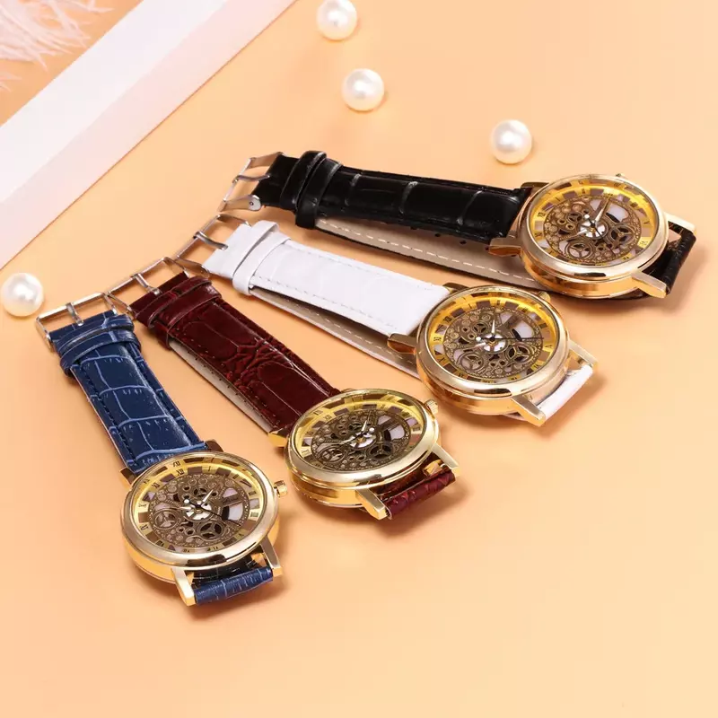 Relogio Masculino 2020 Fashion Uithollen Horloges Mannen Horloges Roma Dial Quartz Horloges Klok Uitverkoop Dropshipping