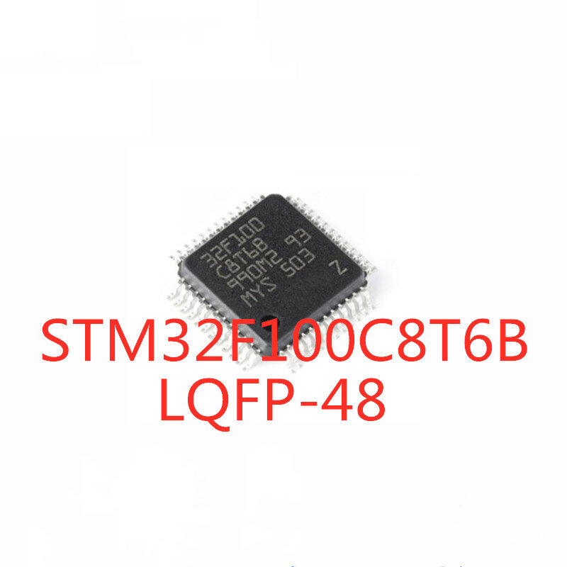 5 pçs/lote 100% qualidade stm32f100c8t6b stm32f100 LQFP-48 smd chip microcontrolador 32-bit 64k memória flash em estoque novo original