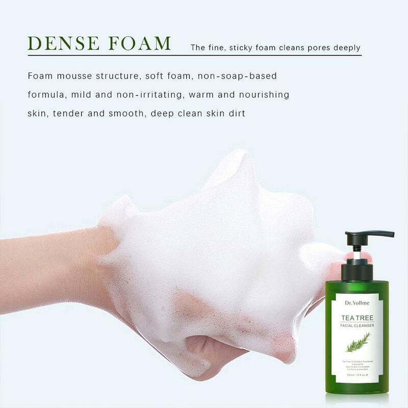300ml Tree Tea Facial Cleanser Mild Non Irritating Pores Cleanser Cleansing Facial And Barrier Moisturizing Repairing M4N1