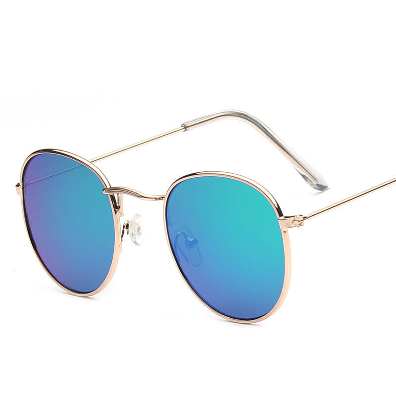 Круглые Солнцезащитные очки 2024, мужские маленькие винтажные очки для мужчин и женщин, роскошные очки, мужские металлические фонарики, мужские очки UV400
