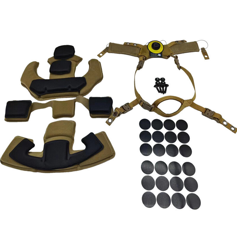 Wendy Helmet Suspension System, Ajuste de botão com Fast MICH, Outdoor Hunting Helmet Acessórios, Liner Sponge Pad