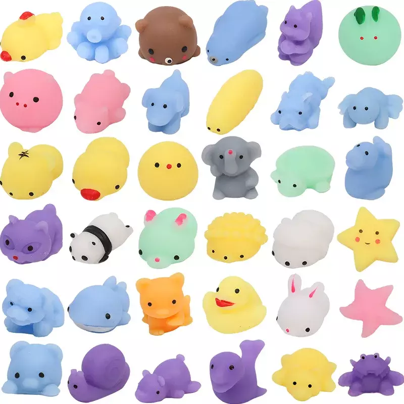 20PCS Kawaii Squishies Anima Squishy Toys For Kids Antistress Ball Squeeze Party Favors giocattoli Antistress per il compleanno