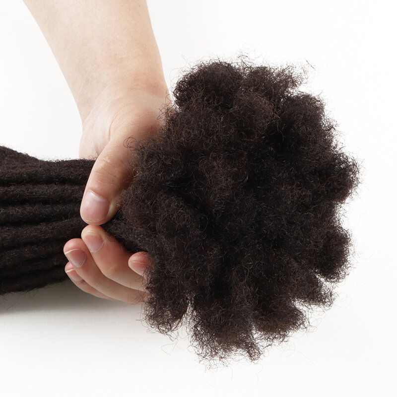 Ориентиfashion средней и большой ширины афро кудрявые крупными партиями дреды женские расширенные 100% человеческие волосы 1,0 см 1,2 см оптовая продажа