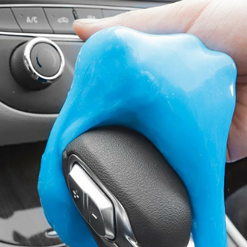 70g tampone per la pulizia dell'auto colla Gel detergente in polvere per interni auto strumento pulito colla pulita melma colore casuale