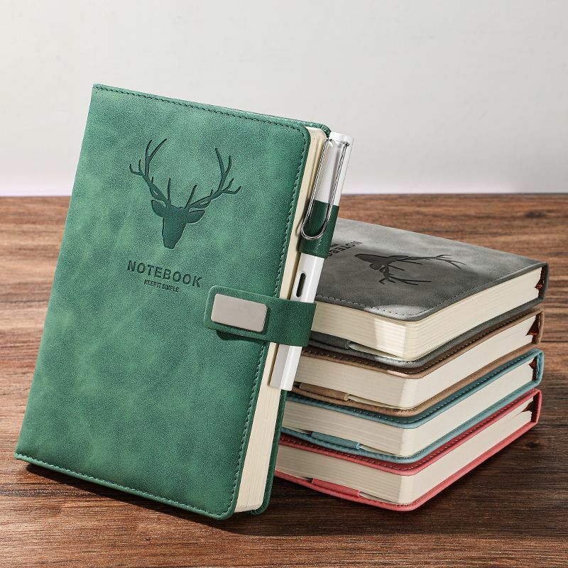 Super Thick Soft Leather A5 Journal Notebook School Office Meeting Record Notepad Soft Leather Diarys 80gms 2023/2024