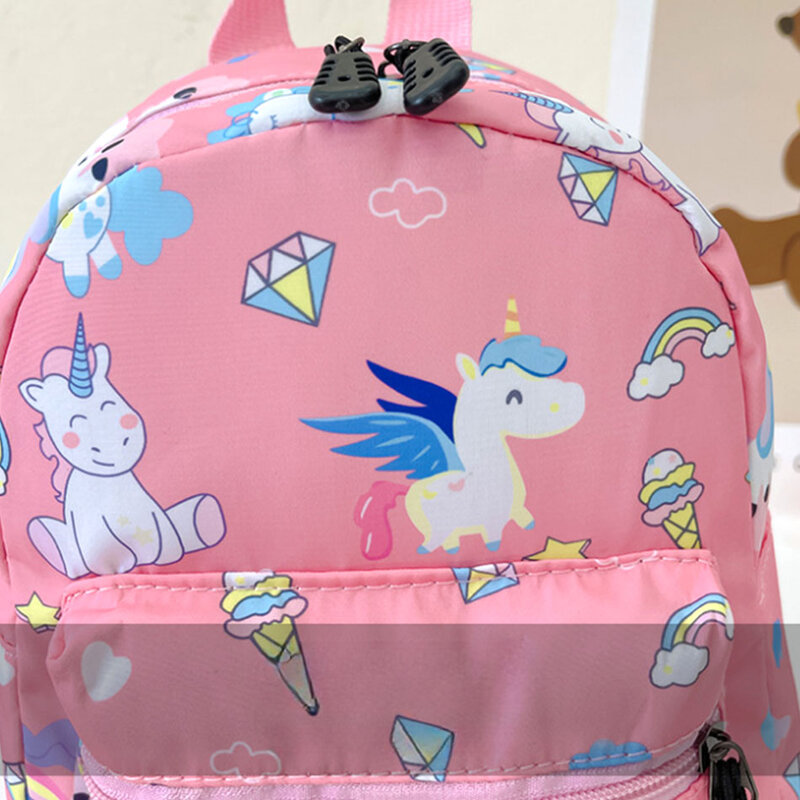 2-6 Years Children Backpack Kids School Candy Color Dinosaur Unicorn Bag Unisex Cartoon Preschool Schoolbag Boys Girls Backpack