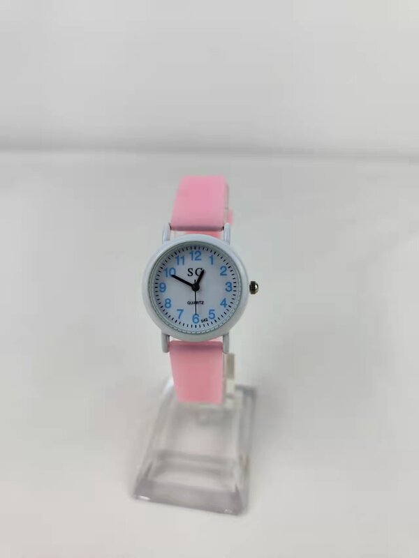 Novo silicone luminoso bonito puro digital relógio das crianças menina fluorescente harajuku estilo geléia relógio de quartzo