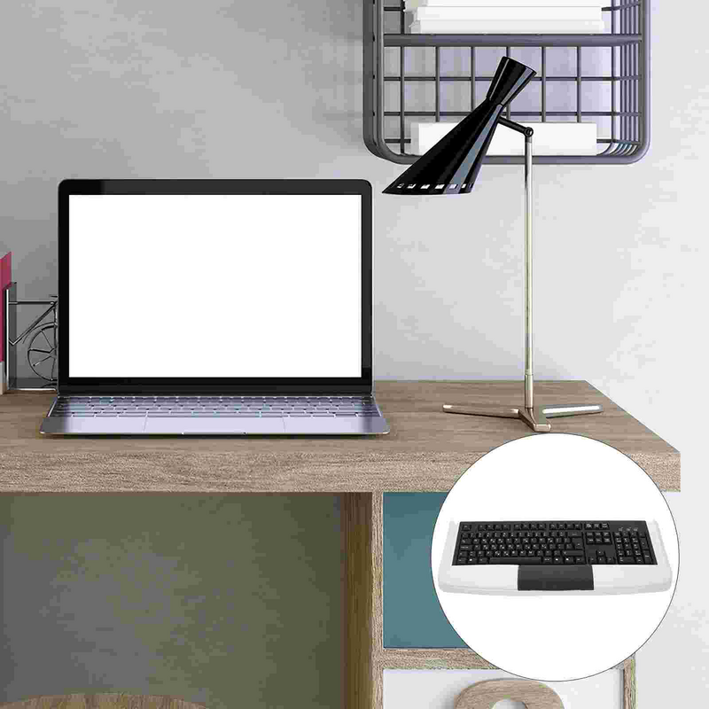 Szuflada na klawiaturę stojak na tace przedłużacz myszy do przechowywania na biurku wysuwany Organizer na platformę komputer biurowy klawiatury