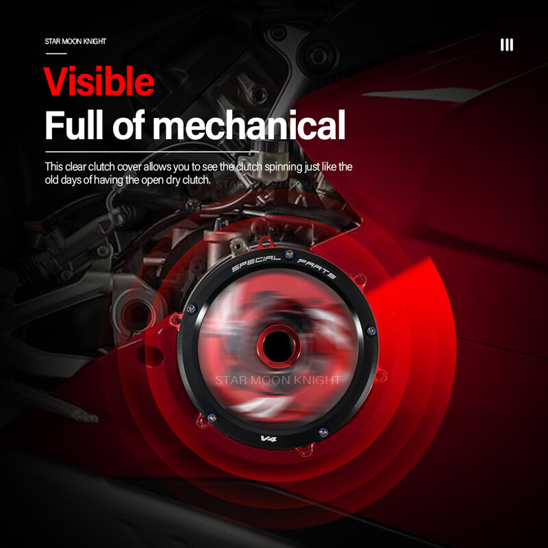 Pokrywa sprzegła osłona sprężyny silnika R osłona zabezpieczająca dla Ducati Panigale V4 V4s V4 speciale 2018-2021 płyta dociskowa zestaw