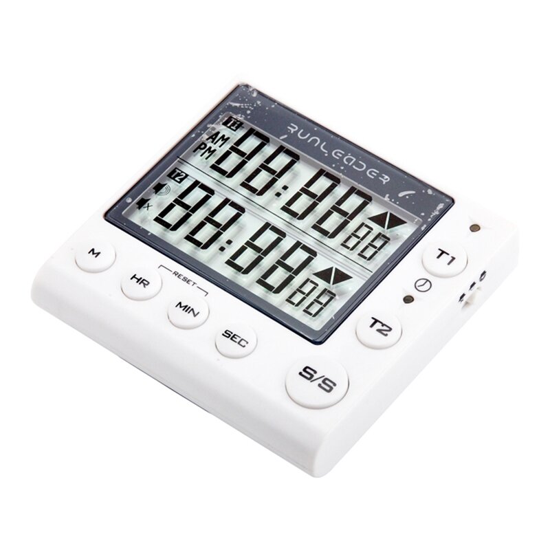 New Kitchen Timer Digital Countdown Timer 2 Channel Flashing LED for Lab Electronic Kitchen Homework Workout