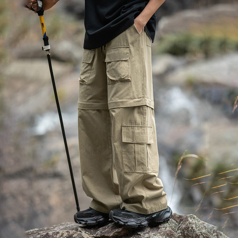 TFETTERS-pantalones Cargo con múltiples bolsillos para hombre, ropa clásica de montañismo, holgada, para exteriores, Primavera, 2024