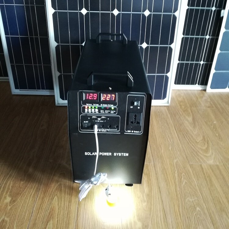 Whole House 220V 1000W Portable Solar Power Generator Running Solar Power System for Home solar systems