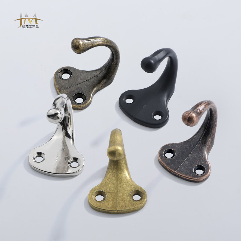Hardware New Chinese Style Antique Bronze Spray Black Alloy Clothes Hanging Hook Classical Wall Hanging Hook Zinc Alloy