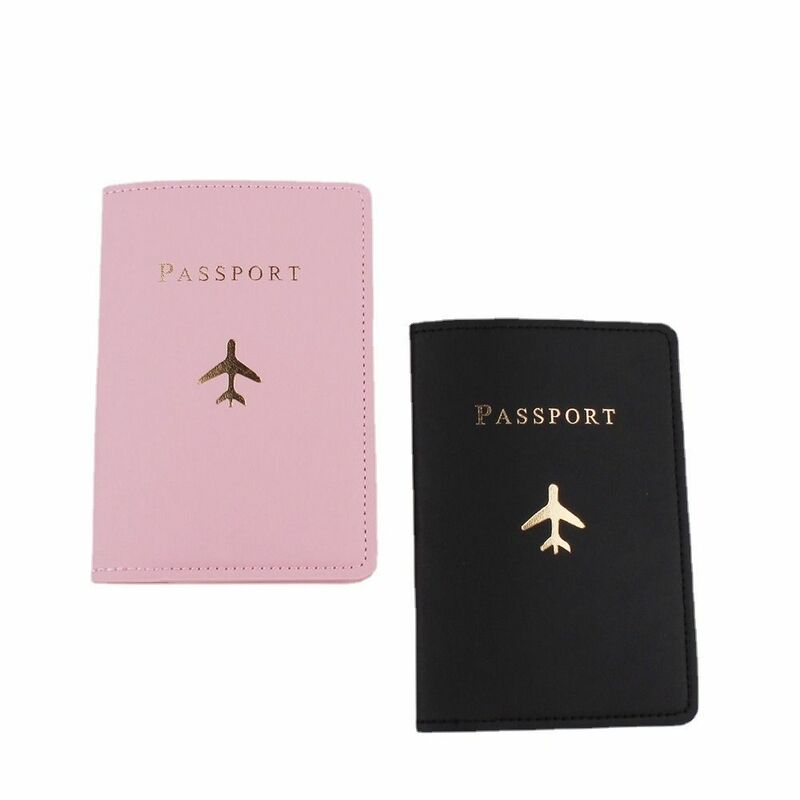 Sac de rangement en cuir PU pour l'enregistrement d'avion, housse de protection pour passeport, porte-passeport, accessoires de voyage, étui pour cartes