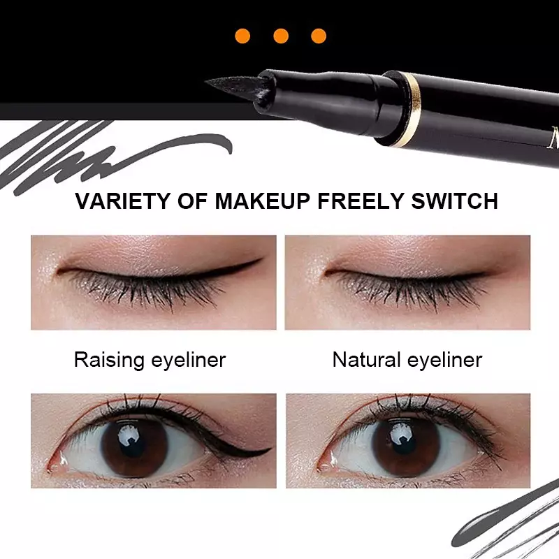 Czarny Eyeliner w płynie wodoodporny, długi, trwały Eyeliner ołówek szybkoschnący nie rozkwita naturalny Eyeliner pióro na płynny przybory kosmetyczne