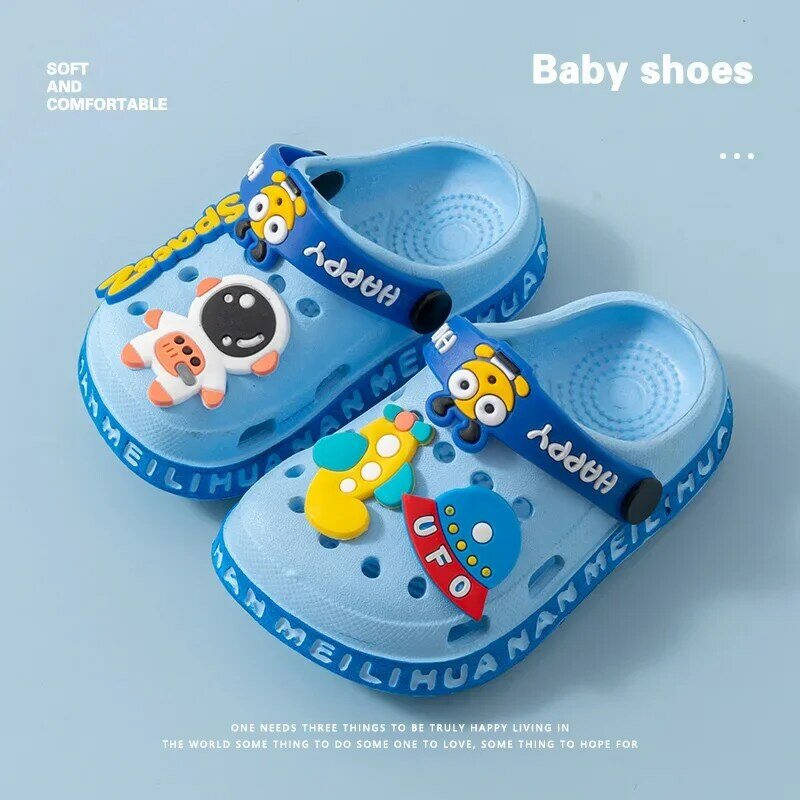 Sandálias de praia infantis EVA Cartoon, Baby Summer Slippers, Soft Kids 'Outdoor Flip Shoes, Cute Baby Sandals, Alta qualidade
