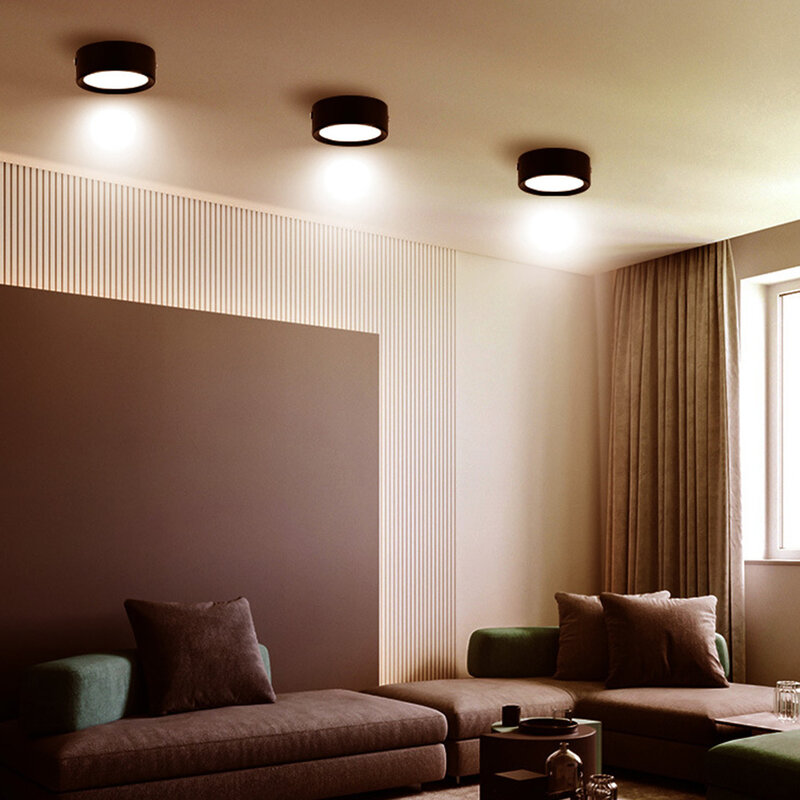 天井照明10w表面実装ダウンライト天井ランプリビングルームスポットライトパネルライトキッチンランプ