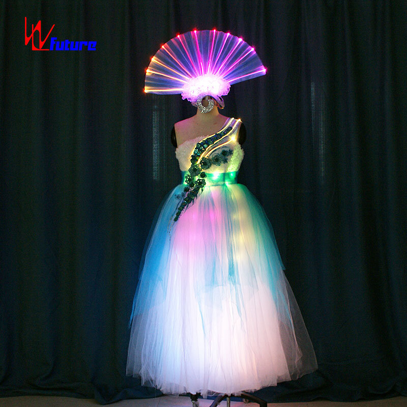 Robes de danse LED en ylène pour filles, lumières de Gelfestival, mode élégante, 303