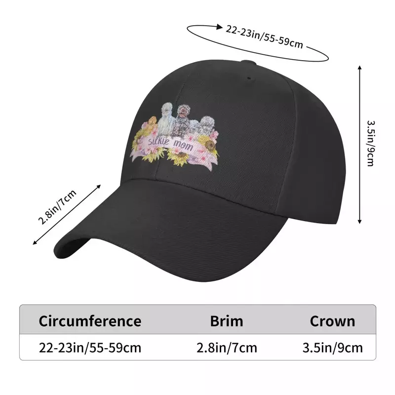Silkie หมวกเบสบอลลายดอกทานตะวันและฤดูใบไม้ผลิหมวกแบรนด์หรูหมวกคนขับรถบรรทุกหมวกแบบแข็งสำหรับผู้หญิง