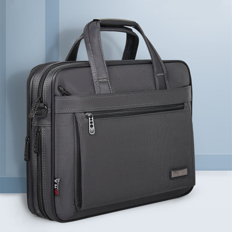 OYIXINGER-maletín de negocios de alta calidad para hombre, bolso de nailon resistente al agua, bolso de hombro de gran capacidad para ordenador portátil de 15 pulgadas