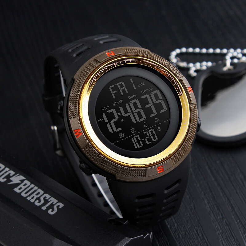 SKMEI Fashion Outdoor Sport Uhr Männer Multifunktions Uhren Wecker Chrono 5Bar Wasserdichte Digital Uhr reloj hombre 1251