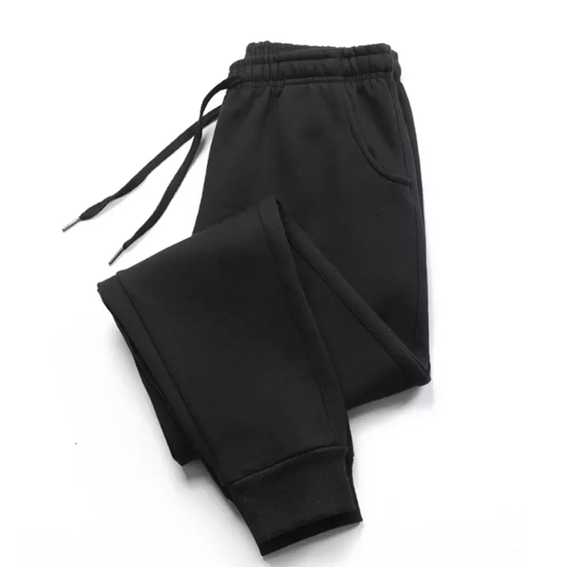 กางเกง2024Men ขายาวสำหรับผู้หญิงกางเกงผ้าฟลีซลำลองสำหรับผู้ชายกางเกงกีฬาเนื้อนุ่มใส่ฤดูใบไม้ร่วงและฤดูหนาว S-4XL กางเกงจ๊อกกิ้ง