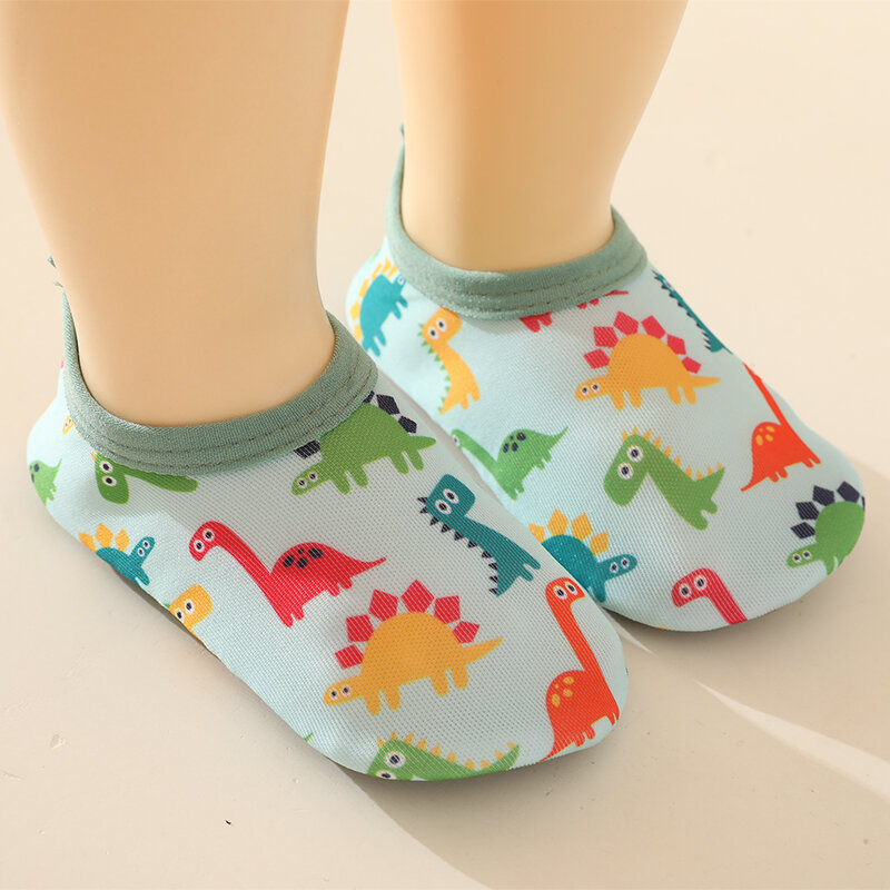 Newborn Baby Kids Anti-slip Shoes Toddler Girls Boys Floor Socks Shoes Animal Print Cartoon Barefoot Aqua Socks Non-Slip Shoes