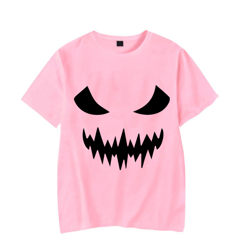 Świecąca na Halloween męska koszulka modna koszulka Harajuku Halloween horrory twarz czaszki koszulka jesienna na co dzień koszulka Oversized koszula