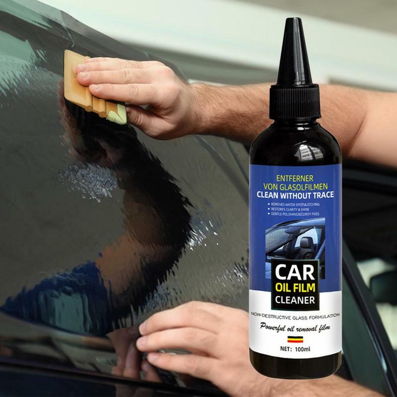 Limpiador de película de aceite para coche, limpiador de parabrisas líquido para ventana, agente de película de aceite, 100ML
