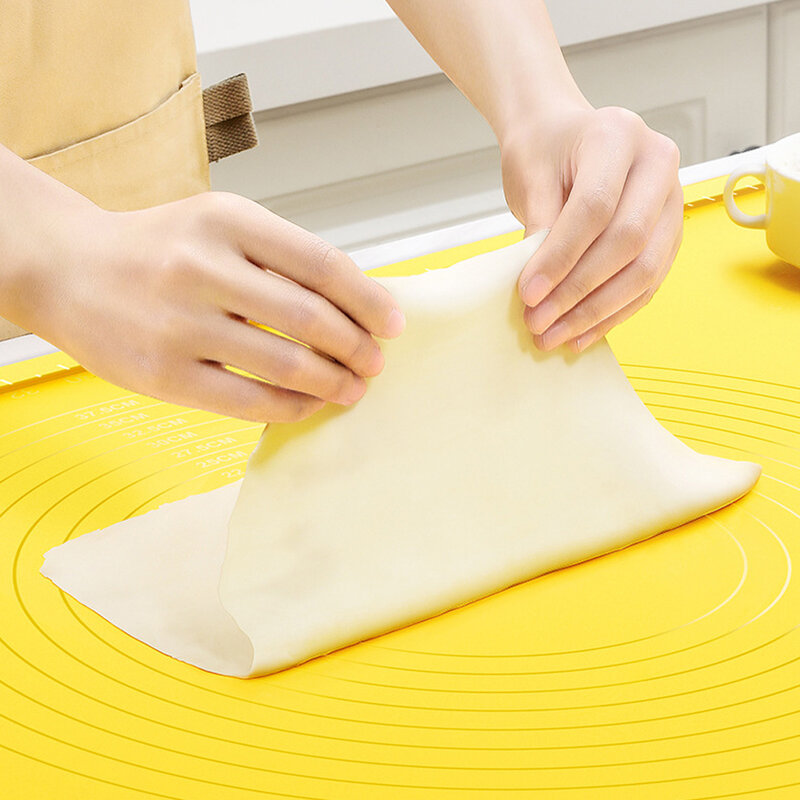 GOALONE Extra Thick 4.5mm Silicone Baking Mat Set Food Grade Non Stick Pastry Mat Set with Measurements Reusable Mat for Pastry